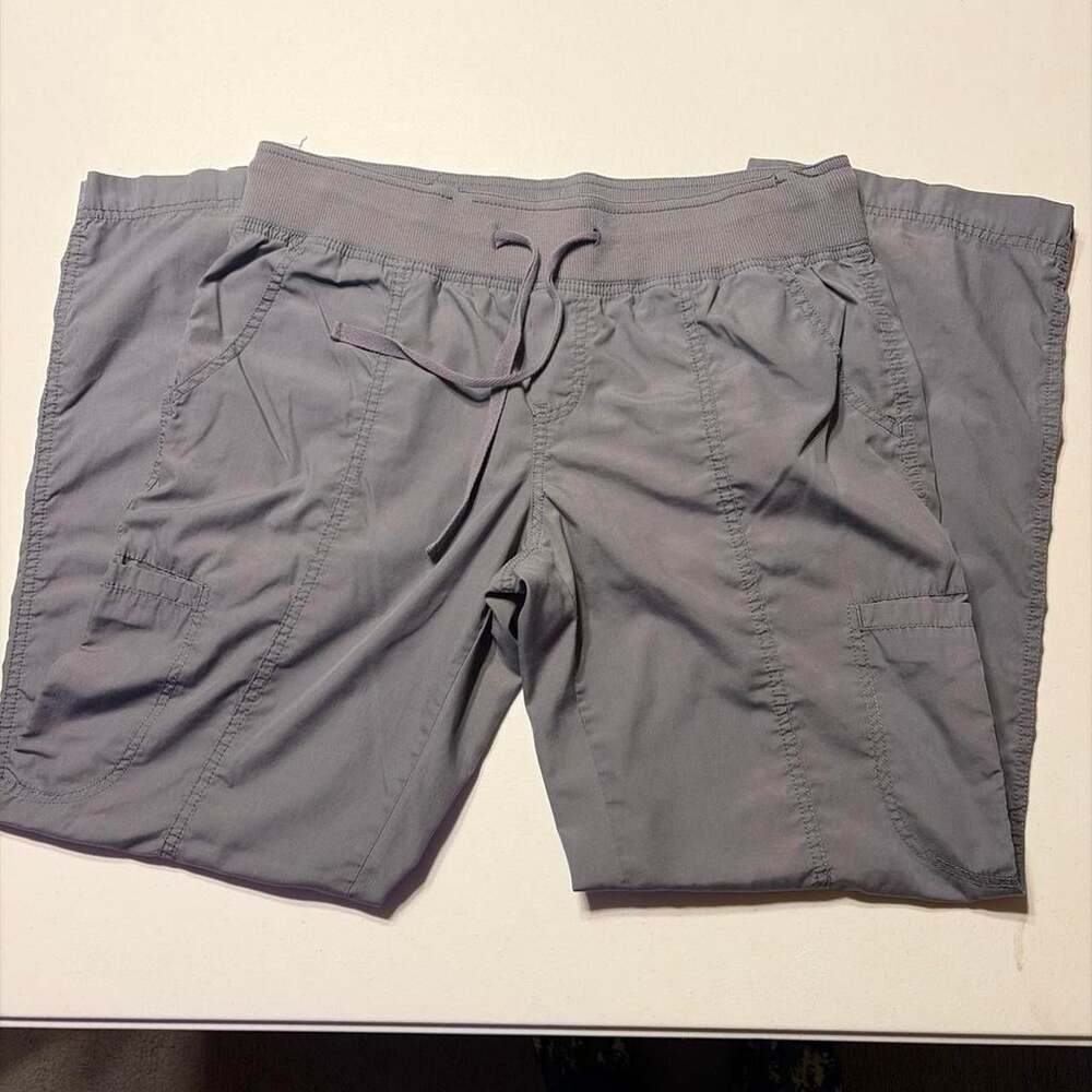 Peaches Women's Grey and Blue Trousers